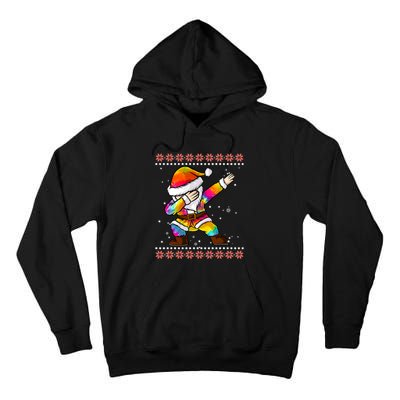 Funny Dabbing Christmas Santa Ugly Christmas Xmas Tall Hoodie