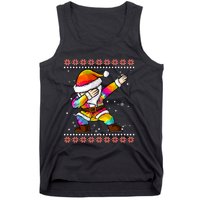 Funny Dabbing Christmas Santa Ugly Christmas Xmas Tank Top