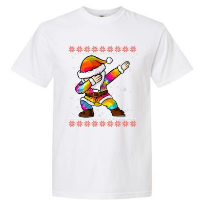 Funny Dabbing Christmas Santa Ugly Christmas Xmas Garment-Dyed Heavyweight T-Shirt