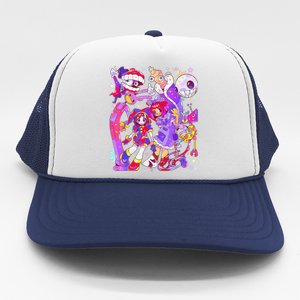 Funny Digital Circus Pomni Ragatha Jax Trucker Hat