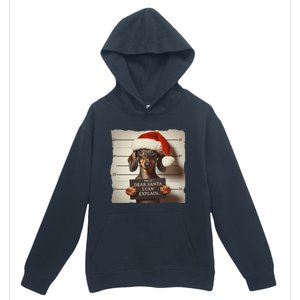 Funny Dachshund Christmas Dear Santa I Can Explain Weiner Urban Pullover Hoodie