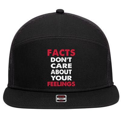 Facts Don't Care About Your Feelings Shirt, Ben Shapiro Shirt, Republican Shirt, 7 Panel Mesh Trucker Snapback Hat