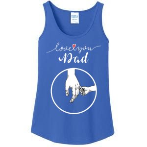 Fathers Day Celebration I Love You Dad Gift Ladies Essential Tank