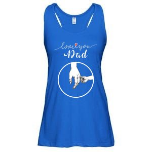 Fathers Day Celebration I Love You Dad Gift Ladies Essential Flowy Tank