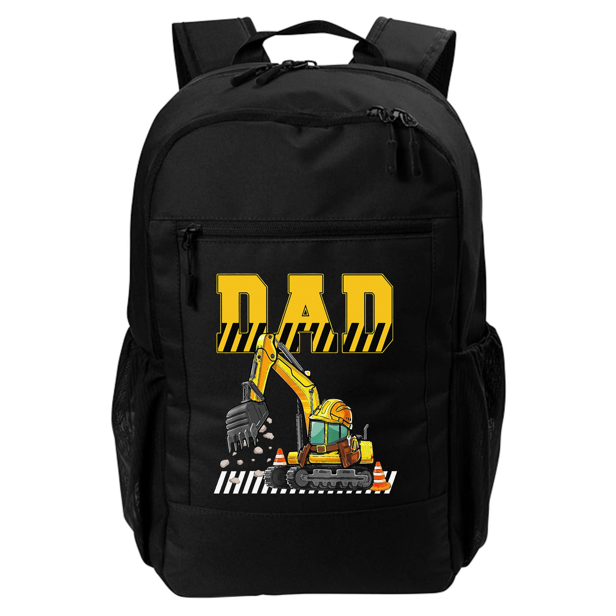 Funny Dad Construction Excavator Matching Family Backpack