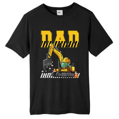 Funny Dad Construction Excavator Matching Family Tall Fusion ChromaSoft Performance T-Shirt