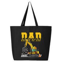 Funny Dad Construction Excavator Matching Family 25L Jumbo Tote