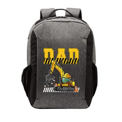 Funny Dad Construction Excavator Matching Family Vector Backpack