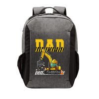 Funny Dad Construction Excavator Matching Family Vector Backpack