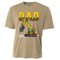 Funny Dad Construction Excavator Matching Family Cooling Performance Crew T-Shirt