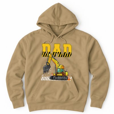 Funny Dad Construction Excavator Matching Family Hoodie