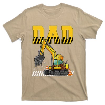 Funny Dad Construction Excavator Matching Family T-Shirt