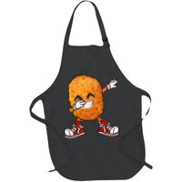 Funny Dabbing Chicken Nuggets Design Nugget Lover Full-Length Apron With Pockets