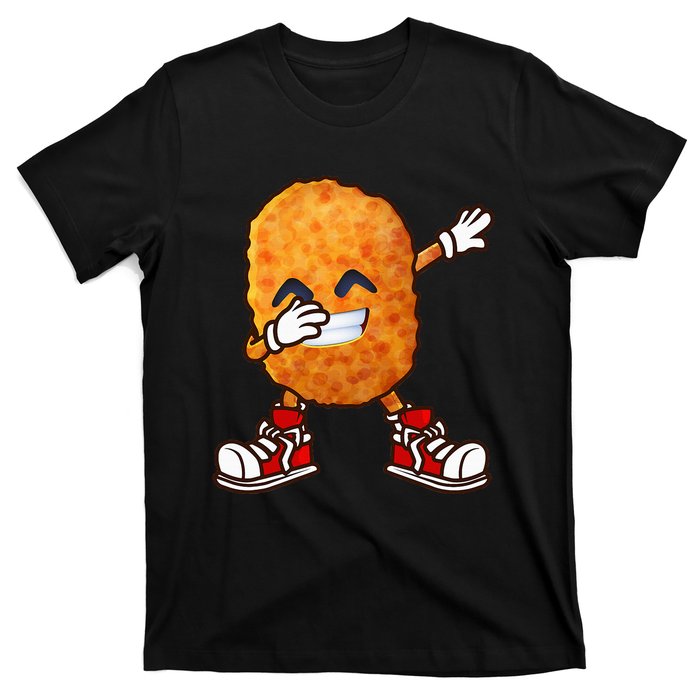 Funny Dabbing Chicken Nuggets Design Nugget Lover T-Shirt