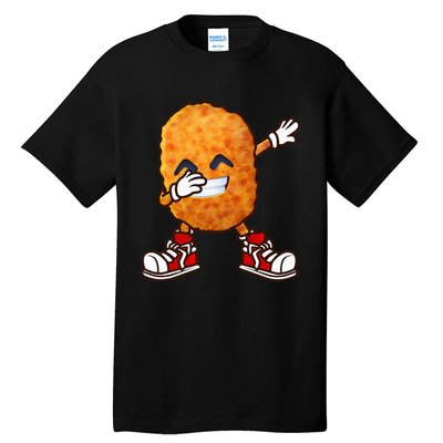 Funny Dabbing Chicken Nuggets Design Nugget Lover Tall T-Shirt