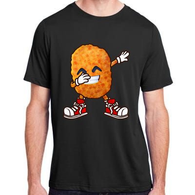 Funny Dabbing Chicken Nuggets Design Nugget Lover Adult ChromaSoft Performance T-Shirt