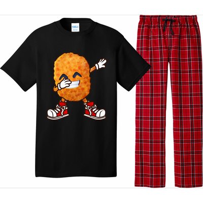 Funny Dabbing Chicken Nuggets Design Nugget Lover Pajama Set