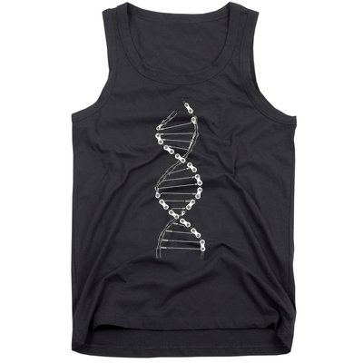 Funny DNA Cycling Bicycle Chain Mountain Bike Lovers Outfit Tank Top