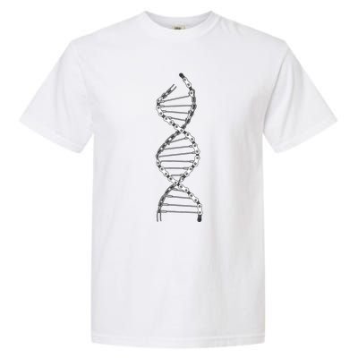 Funny DNA Cycling Bicycle Chain Mountain Bike Lovers Outfit Garment-Dyed Heavyweight T-Shirt