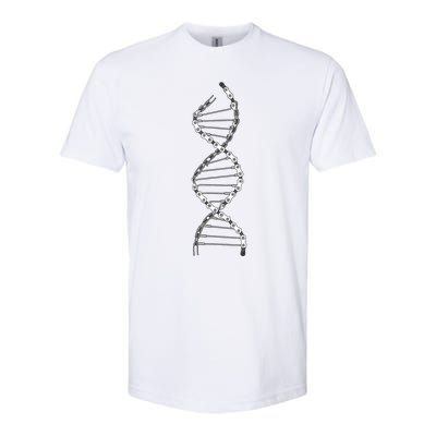 Funny DNA Cycling Bicycle Chain Mountain Bike Lovers Outfit Softstyle CVC T-Shirt