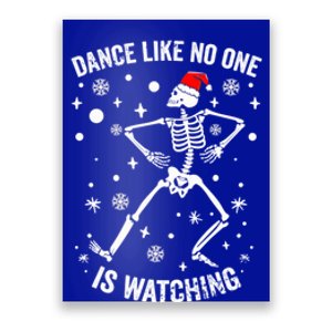 Funny Dancing Christmas Skeleton Dance Merry Xmas Season Gift Poster