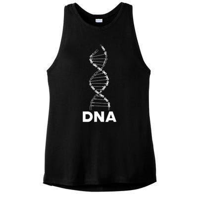 Funny DNA Cycling Bicycle Chain Mountain Bike Lovers Outfit Ladies PosiCharge Tri-Blend Wicking Tank