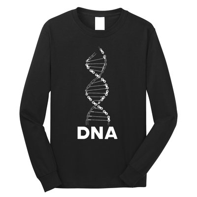 Funny DNA Cycling Bicycle Chain Mountain Bike Lovers Outfit Long Sleeve Shirt