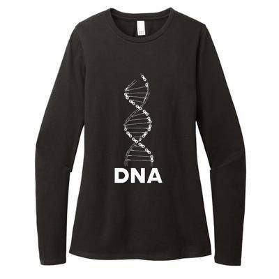 Funny DNA Cycling Bicycle Chain Mountain Bike Lovers Outfit Womens CVC Long Sleeve Shirt