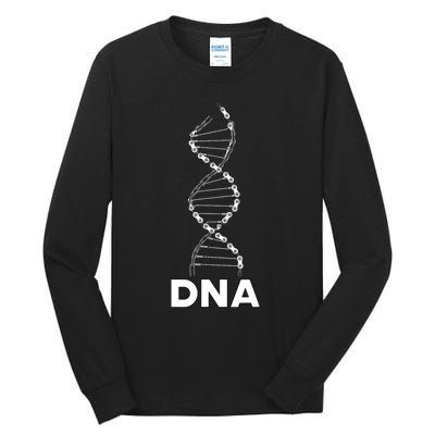 Funny DNA Cycling Bicycle Chain Mountain Bike Lovers Outfit Tall Long Sleeve T-Shirt