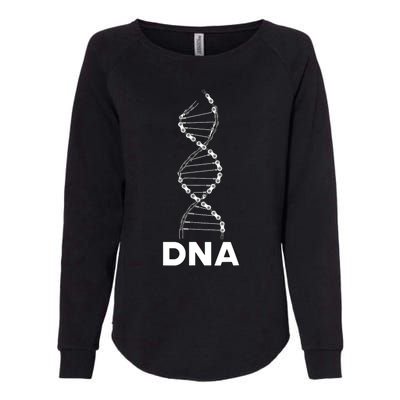 Funny DNA Cycling Bicycle Chain Mountain Bike Lovers Outfit Womens California Wash Sweatshirt