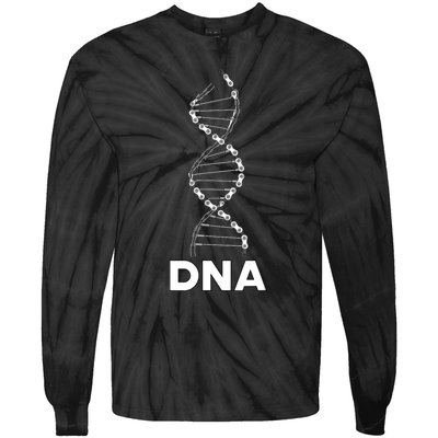 Funny DNA Cycling Bicycle Chain Mountain Bike Lovers Outfit Tie-Dye Long Sleeve Shirt