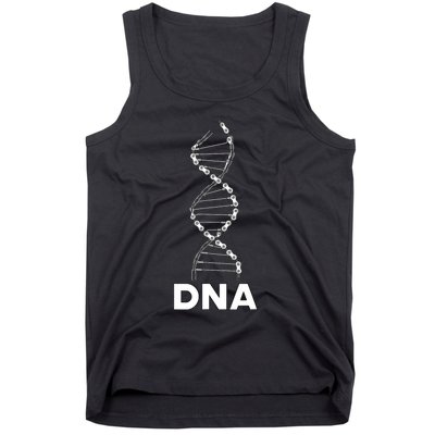 Funny DNA Cycling Bicycle Chain Mountain Bike Lovers Outfit Tank Top