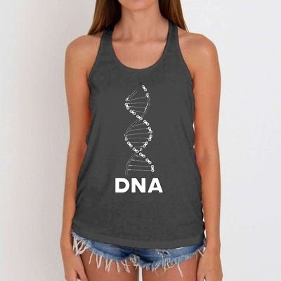 Funny DNA Cycling Bicycle Chain Mountain Bike Lovers Outfit Women's Knotted Racerback Tank