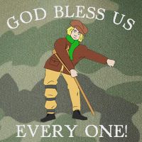 Floss Dance Christmas Carol Tiny Tim God Bless Us Everyone Legacy Tie Dye Trucker Hat