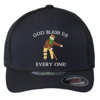 Floss Dance Christmas Carol Tiny Tim God Bless Us Everyone Flexfit Unipanel Trucker Cap