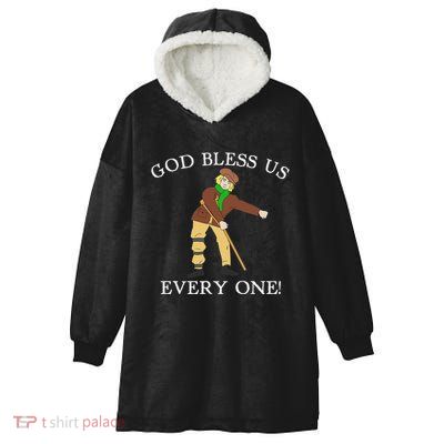 Floss Dance Christmas Carol Tiny Tim God Bless Us Everyone Hooded Wearable Blanket