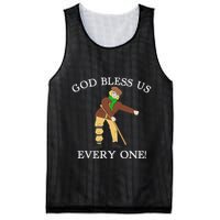 Floss Dance Christmas Carol Tiny Tim God Bless Us Everyone Mesh Reversible Basketball Jersey Tank