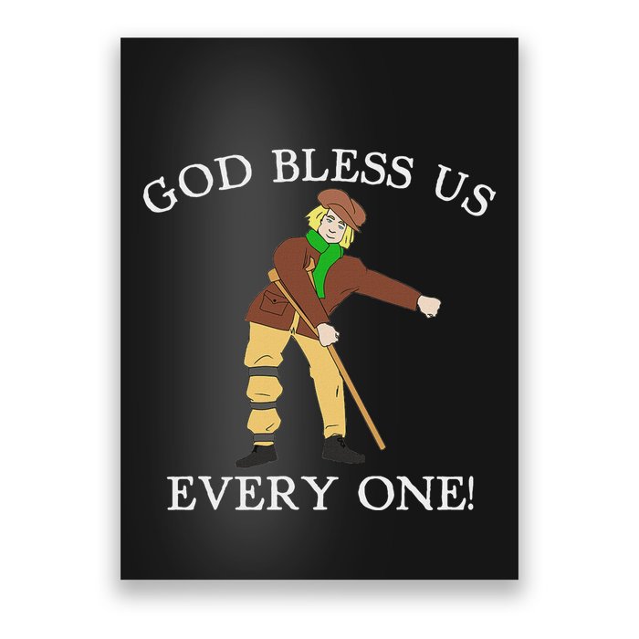 Floss Dance Christmas Carol Tiny Tim God Bless Us Everyone Poster