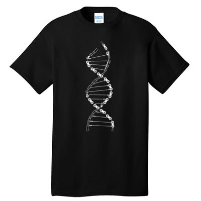 Funny DNA Cycling Bicycle Chain Mountain Bike Lovers Outfit Tall T-Shirt