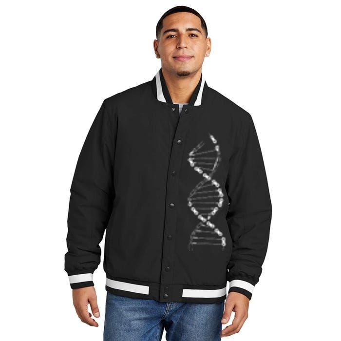 Funny DNA Cycling Bicycle Chain Mountain Bike Lovers Outfit Insulated Varsity Jacket