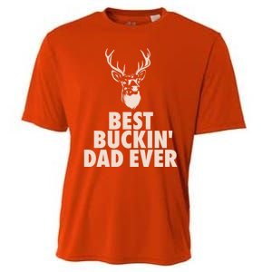 Fathers Day Christmas Funny Gift Hunting Dad Best Buckin Dad Ever Cool Gift Cooling Performance Crew T-Shirt