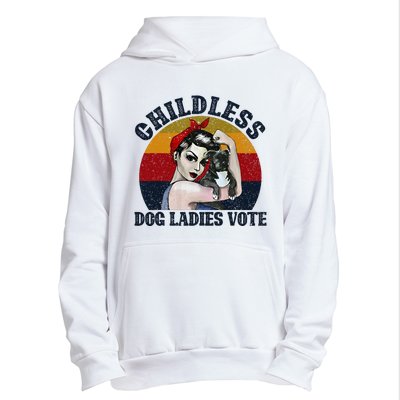 Funny Dog Childless Dog Ladies Vote The Riveter Urban Pullover Hoodie