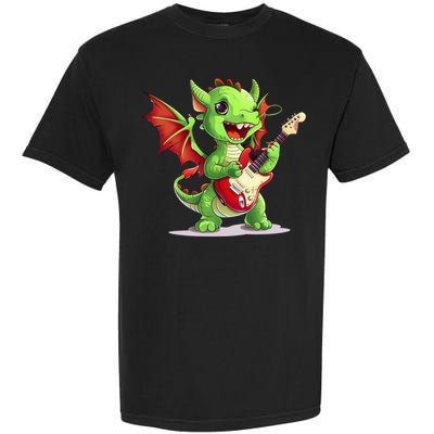 Fun Dragon Costume For Guitarists And Electric Guitar Lovers Garment-Dyed Heavyweight T-Shirt