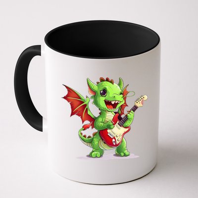Fun Dragon Costume For Guitarists And Electric Guitar Lovers Mug