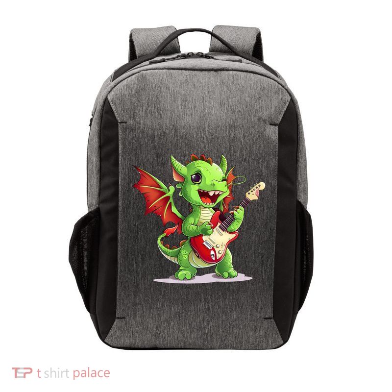 Fun Dragon Costume For Guitarists And Electric Guitar Lovers Vector Backpack