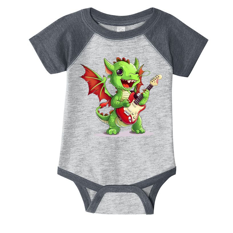 Fun Dragon Costume For Guitarists And Electric Guitar Lovers Infant Baby Jersey Bodysuit