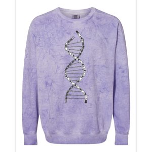 Funny Dna Cycling Bicycle Chain Mountain Bike Lovers Outfit Colorblast Crewneck Sweatshirt