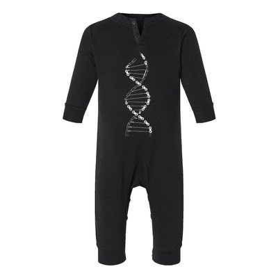 Funny Dna Cycling Bicycle Chain Mountain Bike Lovers Outfit Infant Fleece One Piece