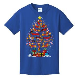 Funny Dachshund Christmas Tree Gift Ornat Great Gift Kids T-Shirt