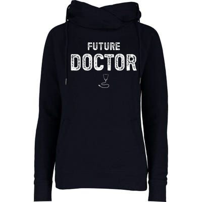 Future Doctor Clothing For Student Doctor Womens Funnel Neck Pullover Hood